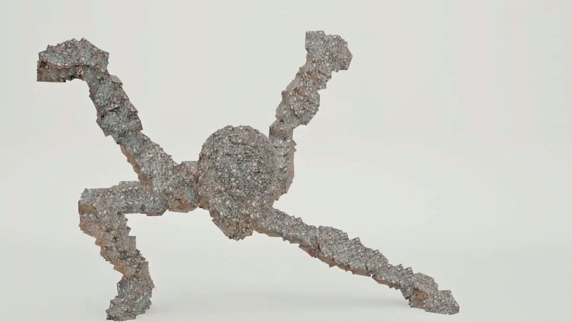 Fragmented digital body in the Formation state at 00:19 of the final film