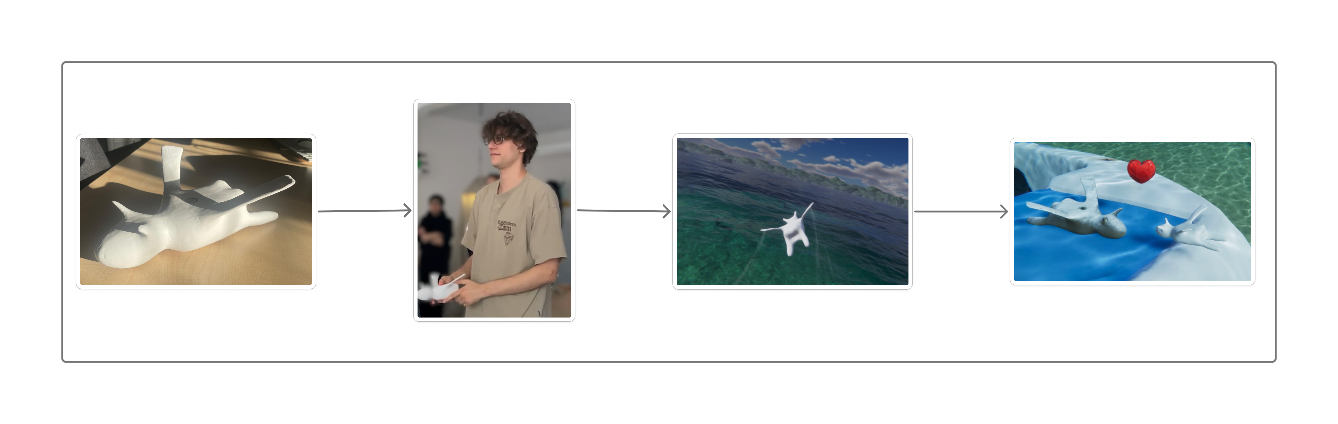 Masko sculptural prototype and its connection to the XR environment
